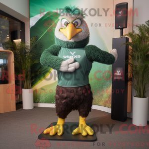 Green Haast S Eagle maskot...