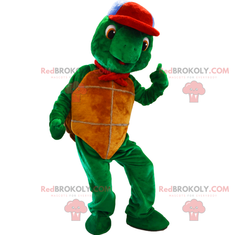 Mascota personaje de dibujo animado - Franklin la tortuga -