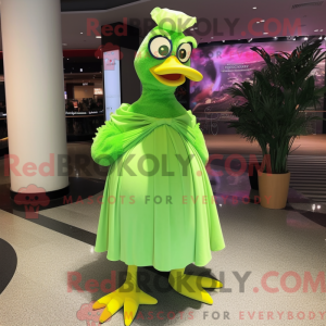 Lime Green Geese mascot...