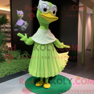 Lime Green Geese maskot...