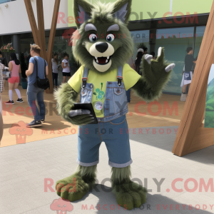 Olive Werewolf mascot...