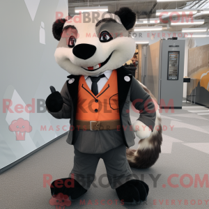 Peach Badger Maskottchen...