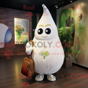 White Pear mascot costume...