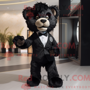 Black Lion mascot costume...