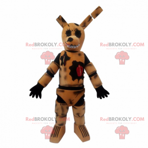 Mascot character drawing anime - Rabbit destroy - Redbrokoly.com