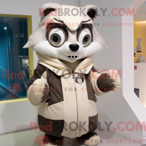 Cream Raccoon mascot...