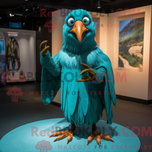 Turquoise Crow mascot...