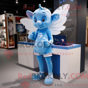 Sky Blue Cupid mascot...