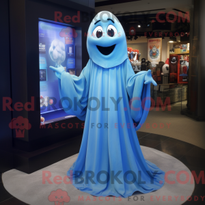 Blue Ghost-maskotdraktfigur...