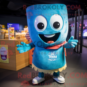 Blue Tacos maskot kostume...