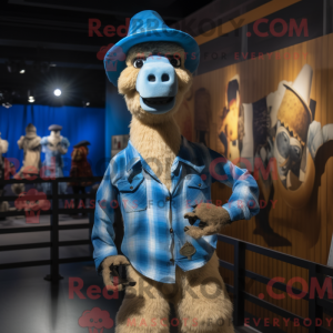 Blue Camel mascottekostuum...