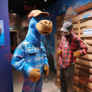Blue Camel mascottekostuum...