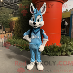 Sky Blue Gazelle maskot...