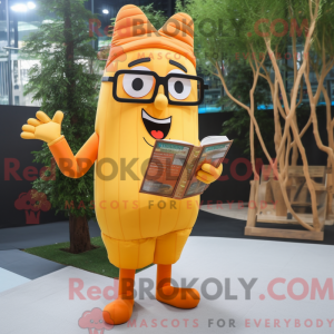 Orange pommes frites maskot...