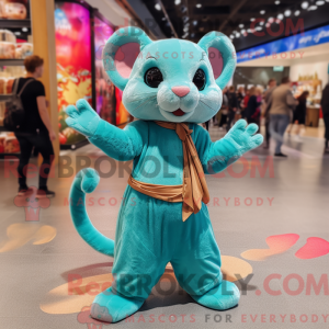 Turquoise Dormouse mascot...