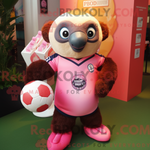Pink Sloth mascot costume...