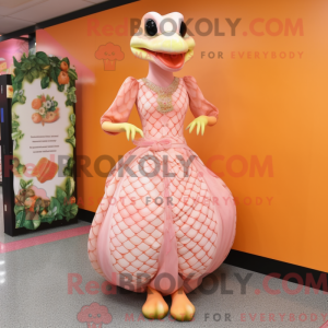 Peach Python maskot kostume...