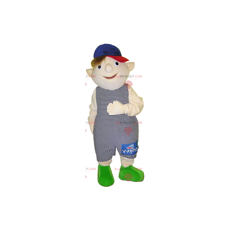 Mascot liten pojke i overall - Redbrokoly.com Mascot liten pojke i overall - Redbrokoly.com