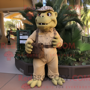 Brązowa maska Iguanodon...