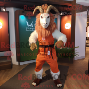 Rust Angora Goat maskot...