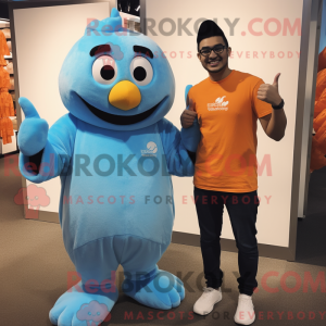 Postava maskota Sky Blue...