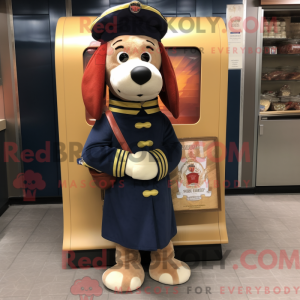 Navy Hot Dog mascot costume...