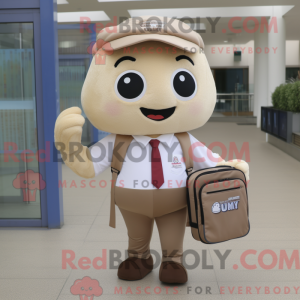 Tan Ice Cream mascot...