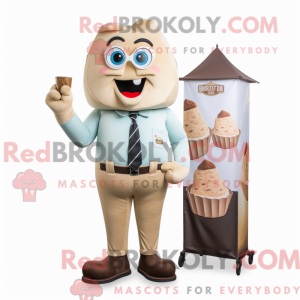 Tan Ice Cream mascot...