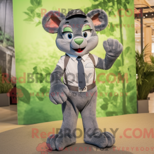 Olive Puma-mascottekostuum...