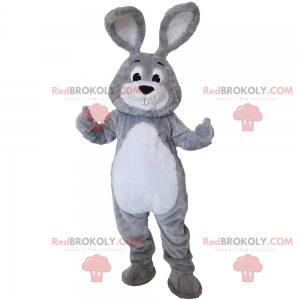 Little gray rabbit mascot - Redbrokoly.com