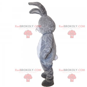 Mascotte petit lapin gris - Redbrokoly.com