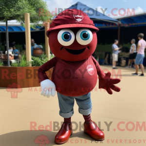 Maroon Petanque Ball...