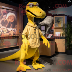 Yellow Pterodactyl mascot...
