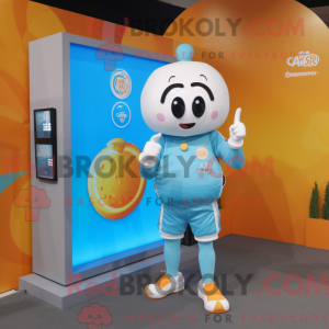 Cyan Apricot Maskottchen...