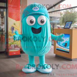 Turkis vandmænd maskot...