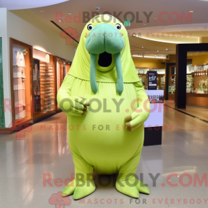 Postava maskota Lime Green...