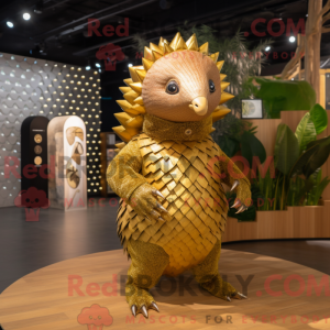 Gold Pangolin mascot...
