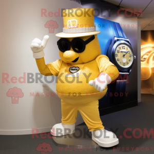 Guld armbåndsur maskot...