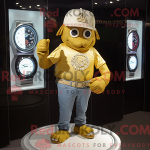 Relógio de pulso de ouro...
