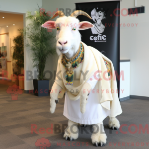 Personaggio mascotte capra...