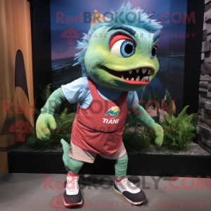 Piranha-mascottekostuum...
