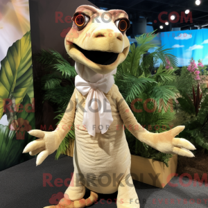 Cream Coelophysis mascot...