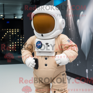Tan Astronaut maskot...