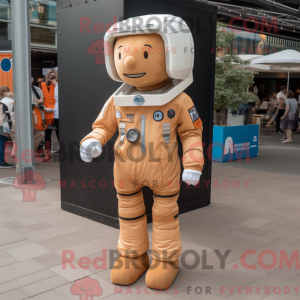 Tan Astronaut mascot...