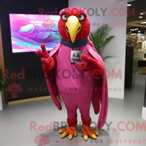 Magenta Parrot maskot...