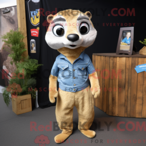 Meerkat-maskotdraktfigur...