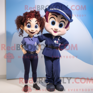 Disfraz de mascota de Navy...