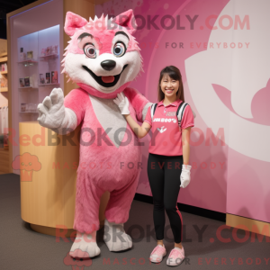 Maskotka Pink Wolf jest...