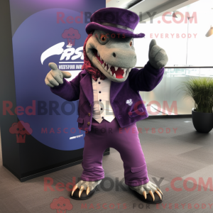 Lilla Spinosaurus maskot...