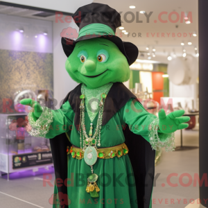 Green Magician mascot...